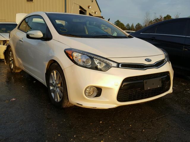 KNAFX6A86F5420707 - 2015 KIA FORTE EX WHITE photo 1