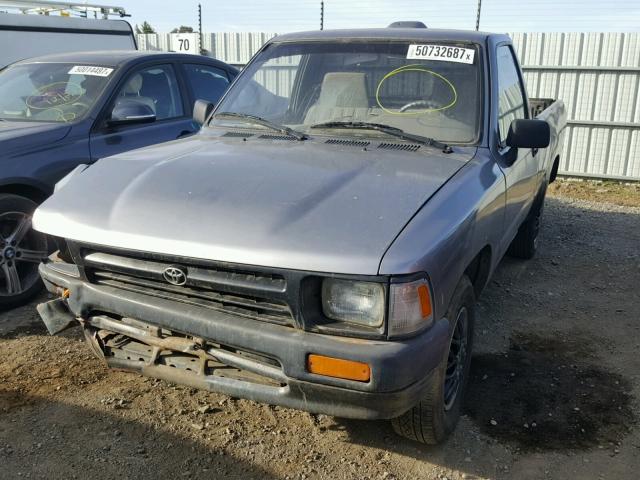 4TARN81A1RZ230682 - 1994 TOYOTA PICKUP 1/2 GRAY photo 2