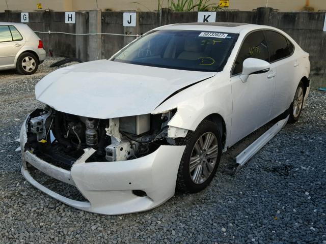 JTHBK1GG8E2136253 - 2014 LEXUS ES 350 WHITE photo 2