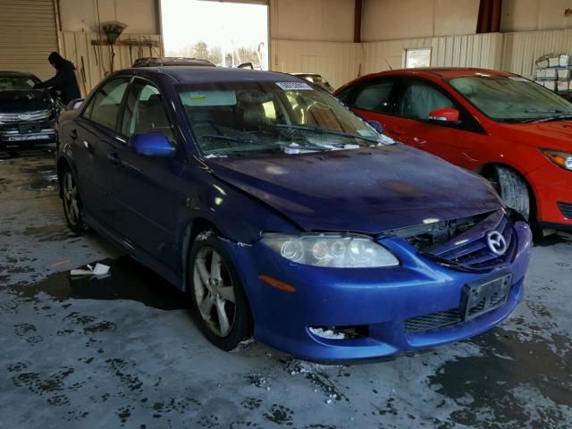 1YVFP80D045N33525 - 2004 MAZDA 6 S BLUE photo 1