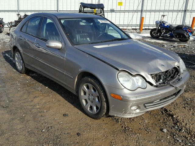 WDBRF81J85F648491 - 2005 MERCEDES-BENZ C 240 4MAT SILVER photo 1