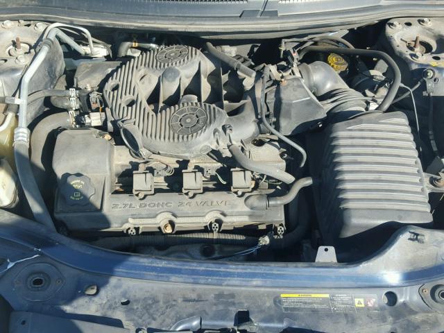 1B3EL46T55N612373 - 2005 DODGE STRATUS SX BLUE photo 7