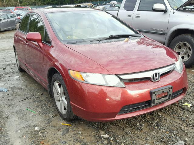 1HGFA16826L040311 - 2006 HONDA CIVIC EX RED photo 1