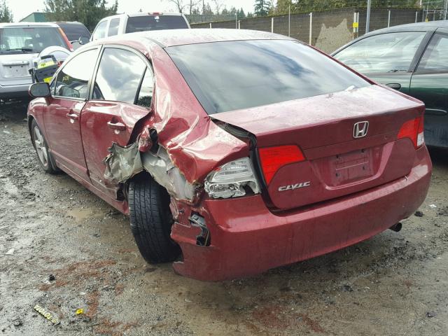 1HGFA16826L040311 - 2006 HONDA CIVIC EX RED photo 3