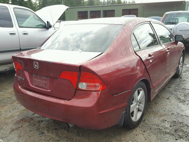 1HGFA16826L040311 - 2006 HONDA CIVIC EX წითელი ფოტო 4