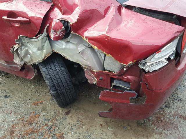 1HGFA16826L040311 - 2006 HONDA CIVIC EX წითელი ფოტო 9