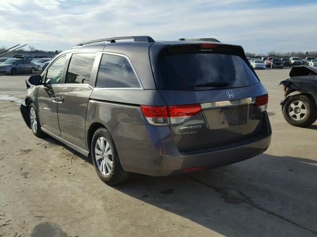 5FNRL5H63FB025294 - 2015 HONDA ODYSSEY EX GRAY photo 3