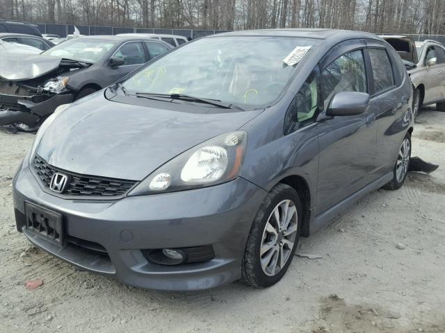 JHMGE8G5XCS009182 - 2012 HONDA FIT SPORT GRAY photo 2