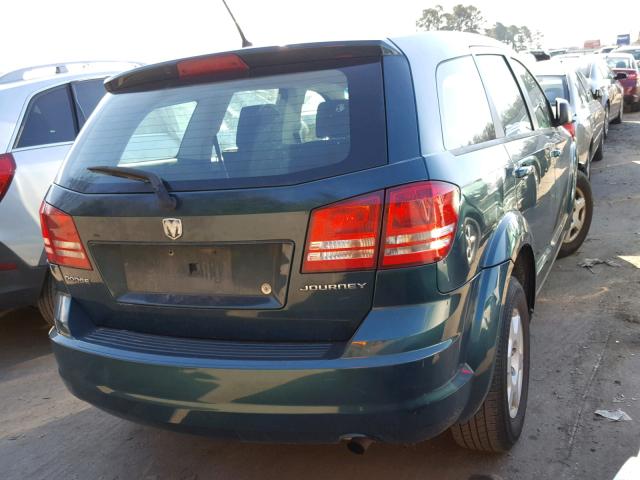 3D4GG47B69T547351 - 2009 DODGE JOURNEY SE GREEN photo 4