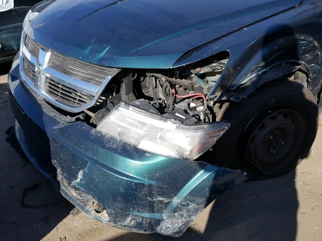 3D4GG47B69T547351 - 2009 DODGE JOURNEY SE GREEN photo 9