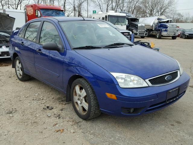 1FAHP34NX6W122186 - 2006 FORD FOCUS ZX4 BLUE photo 1