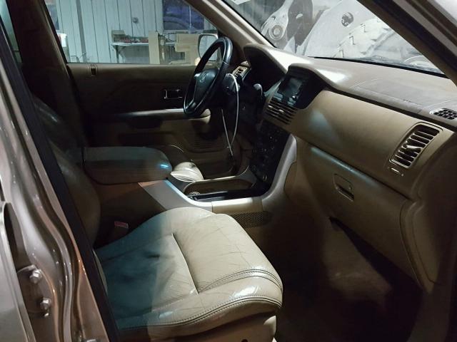 2HKYF18764H537604 - 2004 HONDA PILOT EXL GOLD photo 5