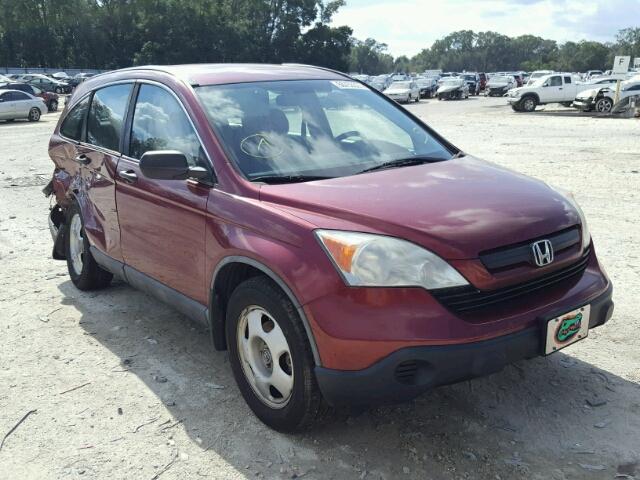 5J6RE48319L038194 - 2009 HONDA CR-V LX BURGUNDY photo 1