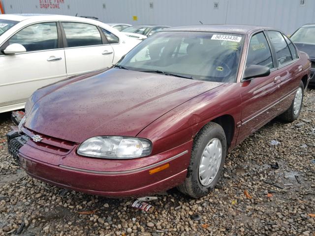 2G1WL52M4W9318791 - 1998 CHEVROLET LUMINA BAS 勃艮第红 照片 2