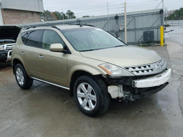 JN8AZ08T27W513173 - 2007 NISSAN MURANO SL GOLD photo 1