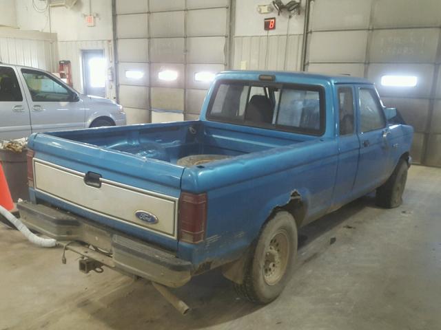 1FTCR15X2NTA35465 - 1992 FORD RANGER SUP BLUE photo 4