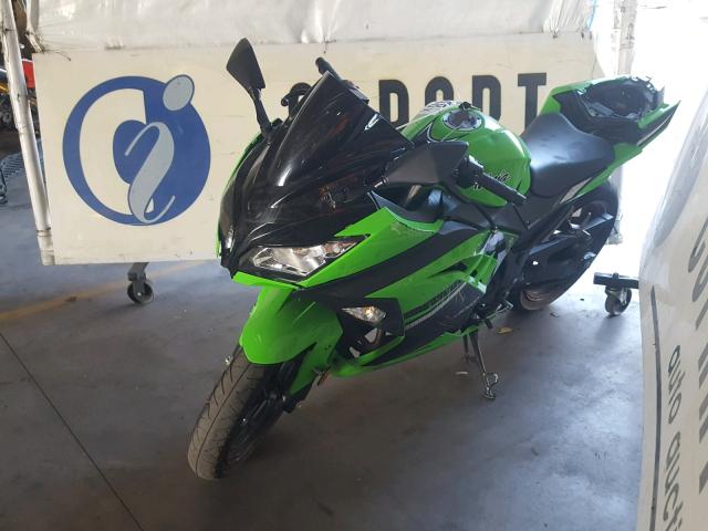 JKAEX8A13EA008662 - 2014 KAWASAKI EX300 A GREEN photo 2