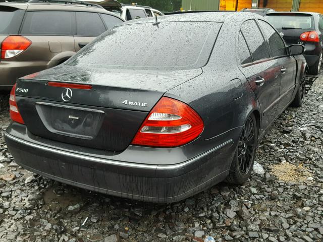 WDBUF83JX4X112139 - 2004 MERCEDES-BENZ E 500 4MAT GRAY photo 4