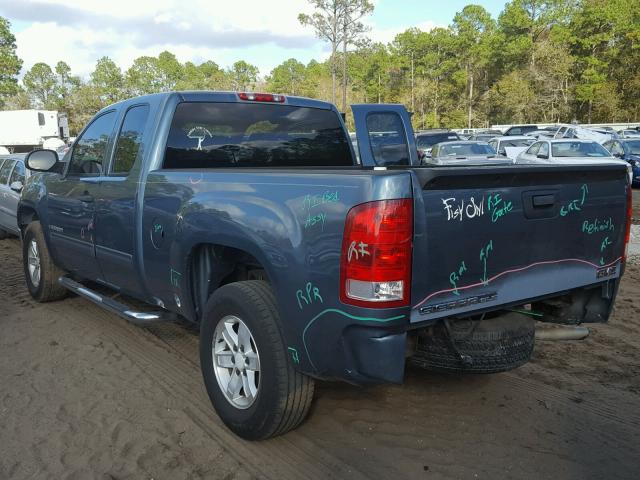 2GTEC19J671688826 - 2007 GMC NEW SIERRA BLUE photo 3