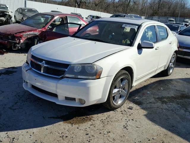 1B3LC76M38N588189 - 2008 DODGE AVENGER R/ WHITE photo 2