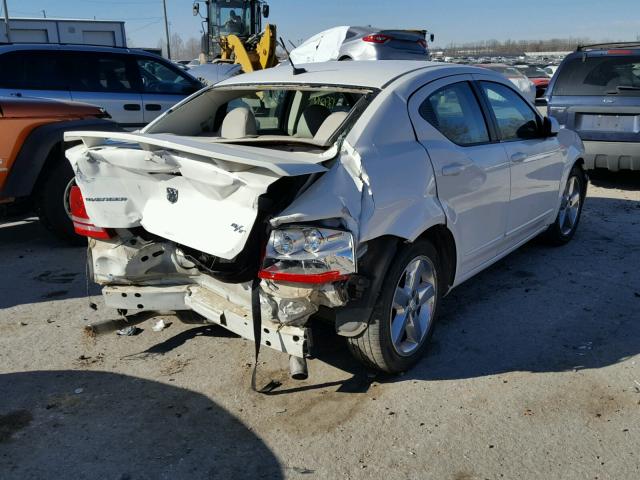 1B3LC76M38N588189 - 2008 DODGE AVENGER R/ WHITE photo 4