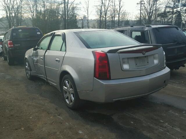 1G6DM577840156821 - 2004 CADILLAC CTS SILVER photo 3