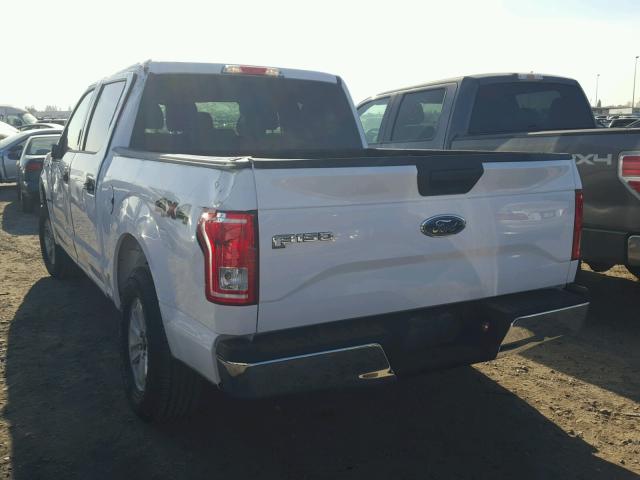 1FTEW1E80HKC75585 - 2017 FORD F150 SUPER WHITE photo 3