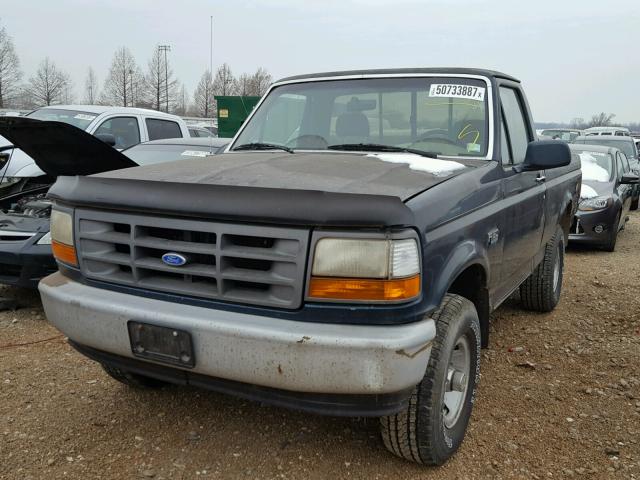 1FTEF14Y9SLA29217 - 1995 FORD F150 GREEN photo 2