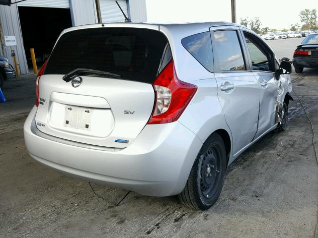 3N1CE2CP9EL383842 - 2014 NISSAN VERSA NOTE SILVER photo 4