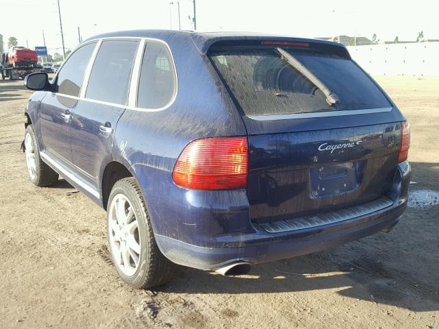 WP1AB29P05LA63047 - 2005 PORSCHE CAYENNE S BLUE photo 3