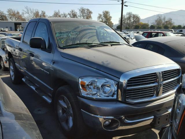 1D7HA182X7S201291 - 2007 DODGE RAM 1500 S GRAY photo 1