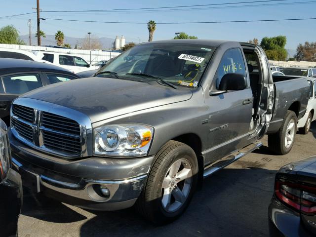 1D7HA182X7S201291 - 2007 DODGE RAM 1500 S GRAY photo 2