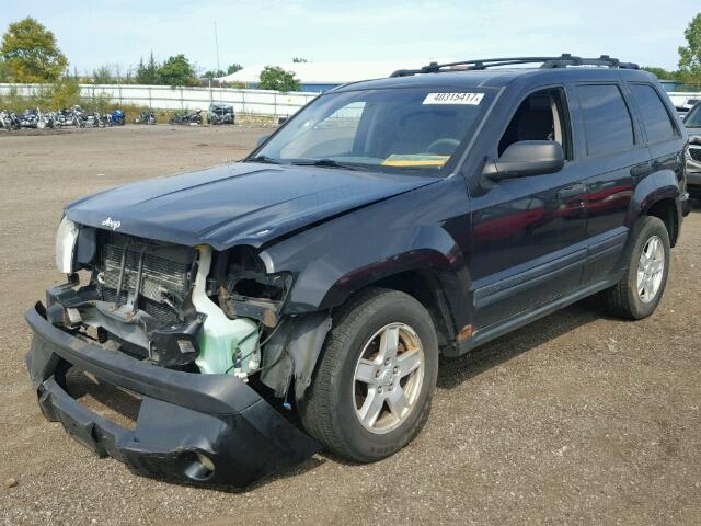 1J4GR48K55C605908 - 2005 JEEP GRAND CHER BLACK photo 2