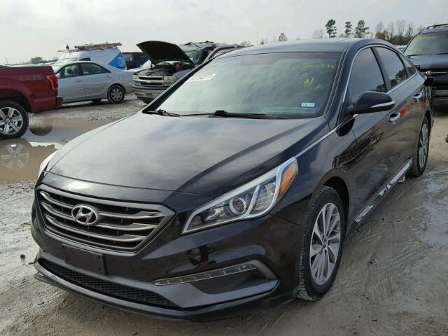 5NPE34AF3GH321552 - 2016 HYUNDAI SONATA SPO BLACK photo 2