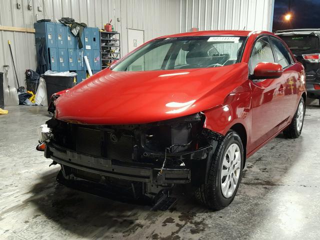 KNAFU4A29C5482235 - 2012 KIA FORTE EX RED photo 2