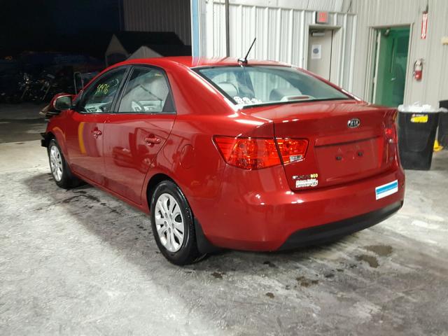 KNAFU4A29C5482235 - 2012 KIA FORTE EX RED photo 3