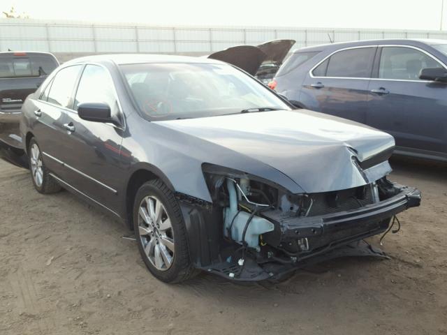 1HGCM66577A036233 - 2007 HONDA ACCORD EX CHARCOAL photo 1