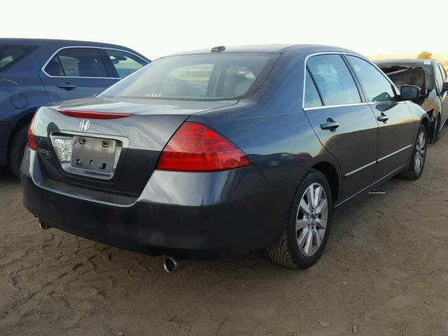 1HGCM66577A036233 - 2007 HONDA ACCORD EX CHARCOAL photo 4