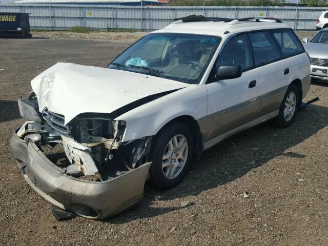 4S3BH665717628928 - 2001 SUBARU LEGACY OUT WHITE photo 2