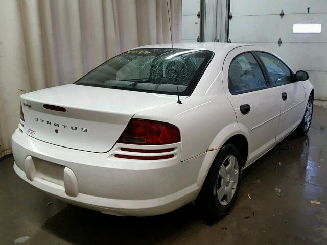 1B3EL36RX4N401148 - 2004 DODGE STRATUS SE WHITE photo 4