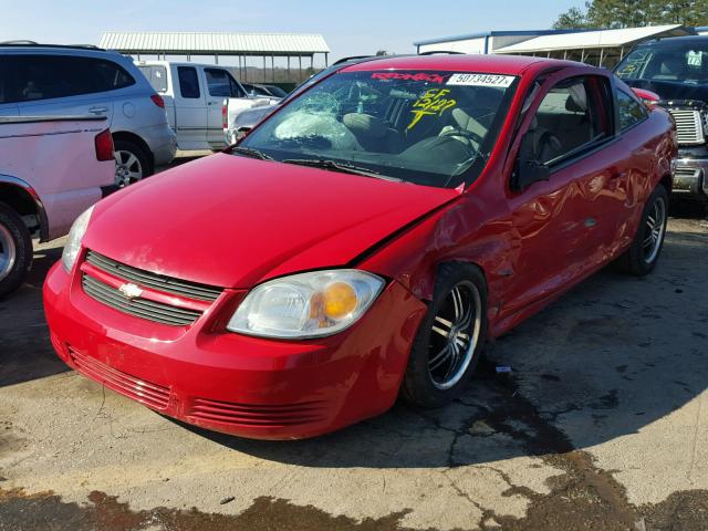 1G1AK18F377206114 - 2007 CHEVROLET COBALT LS RED photo 2