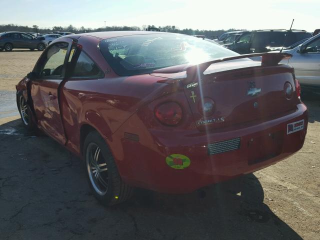 1G1AK18F377206114 - 2007 CHEVROLET COBALT LS RED photo 3