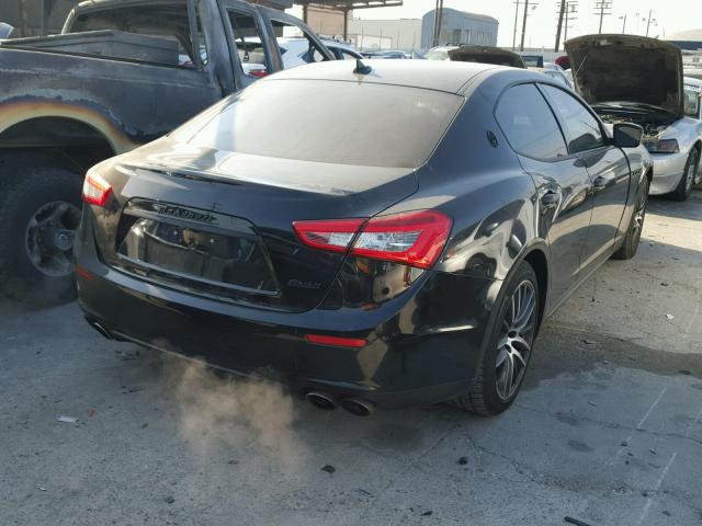 ZAM57XSA9F1141034 - 2015 MASERATI GHIBLI BLACK photo 4