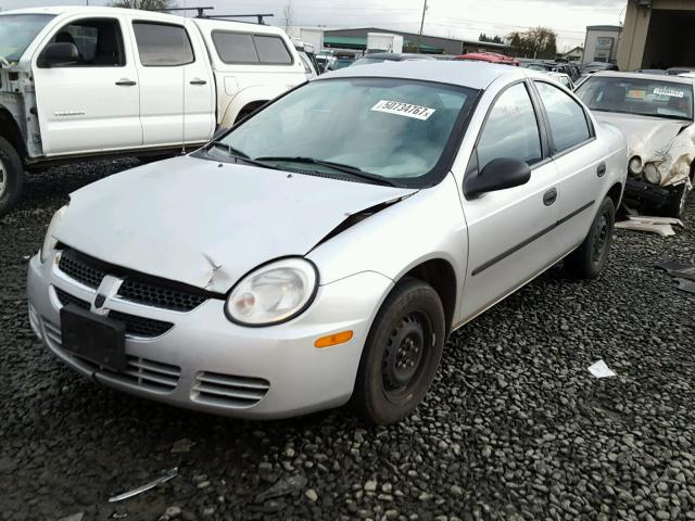 1B3ES26CX4D624580 - 2004 DODGE NEON BASE SILVER photo 2