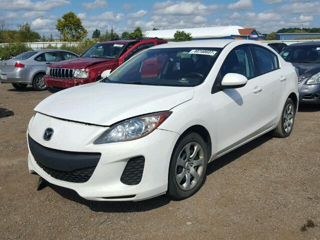 JM1BL1U73D1714508 - 2013 MAZDA 3 I WHITE photo 2