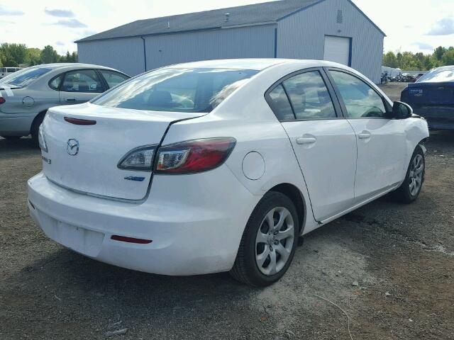 JM1BL1U73D1714508 - 2013 MAZDA 3 I WHITE photo 4