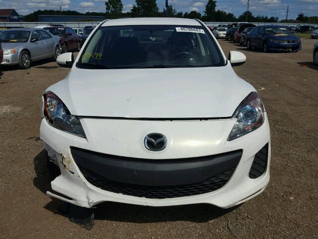 JM1BL1U73D1714508 - 2013 MAZDA 3 I WHITE photo 9