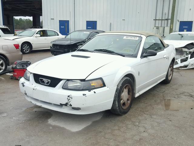 1FAFP44401F160054 - 2001 FORD MUSTANG WHITE photo 2