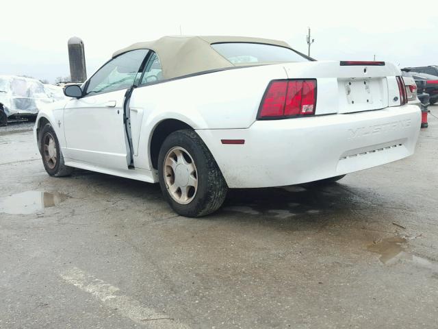 1FAFP44401F160054 - 2001 FORD MUSTANG WHITE photo 3