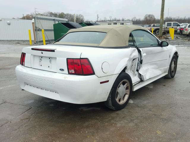 1FAFP44401F160054 - 2001 FORD MUSTANG WHITE photo 4